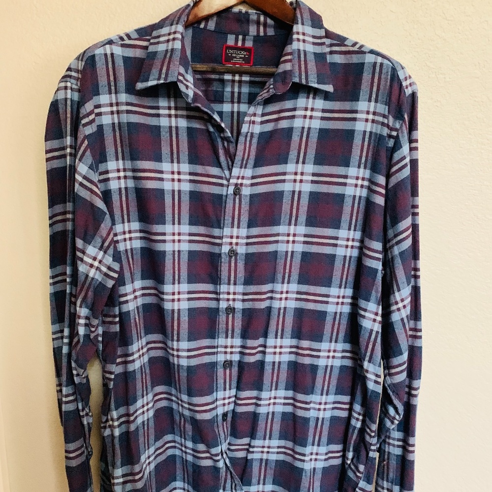 Untuckit Flannel Button Down